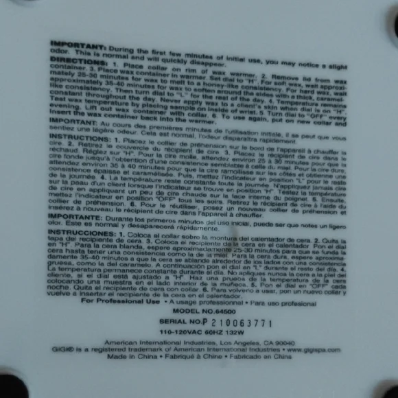 GiGi Wax Warmer-NWT - Picture 5 of 12